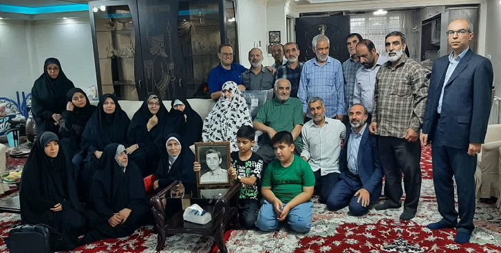  دیدار صمیمی کارکنان استاندارد تهران با خانواده شهید رصاف 